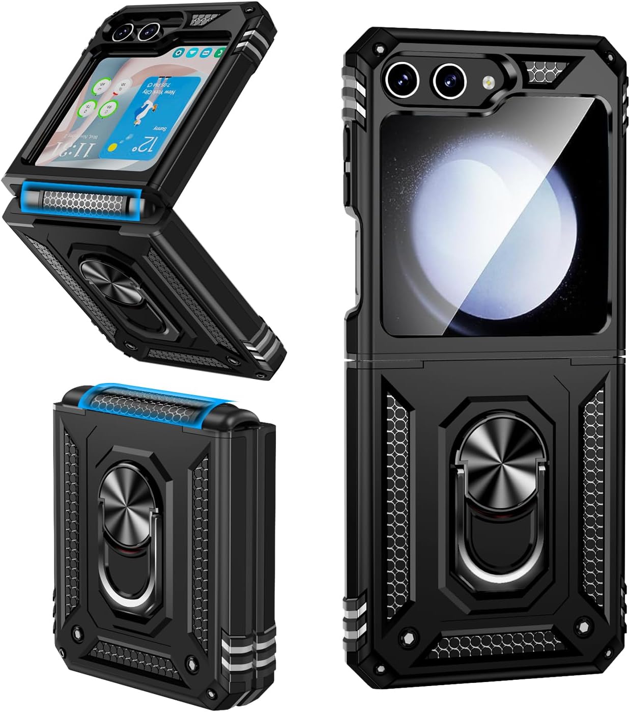 Coque hybride Ring pour Samsung Galaxy Z Flip 6 5G Coque hybride Ring pour Samsung Galaxy Z Flip 6 5G
